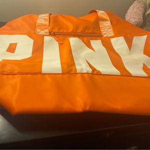 Brand new VS pink duffle bag in orange